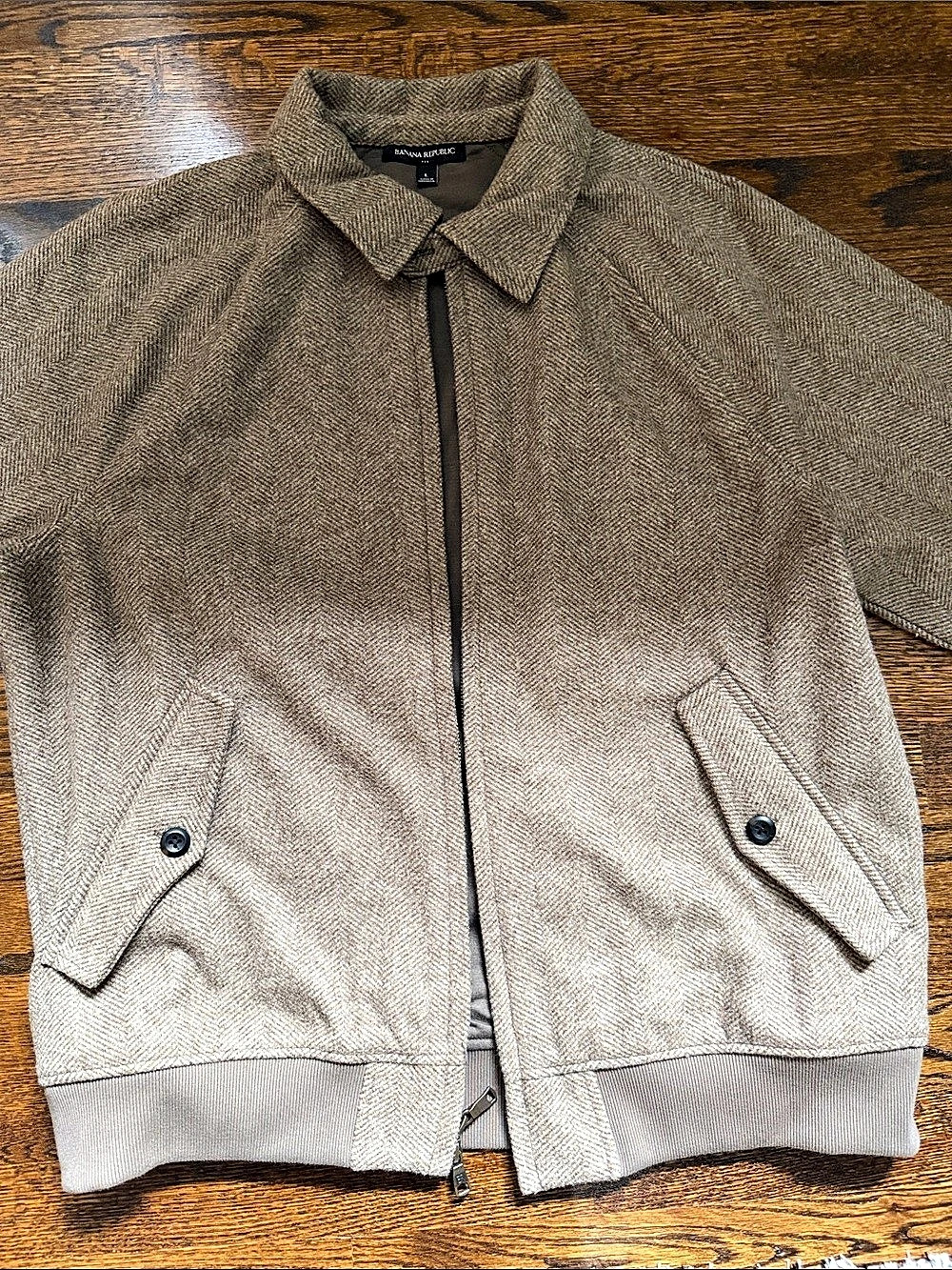 Banana Republic Houndstooth Jacket in Brown Size Large